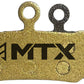 MTX Gold Label HD Disc Brake Pads - Ceramic/Kevlar Compound, SRAM G2 / Guide / Level 4P / Trail, 4-Piston, Single Set