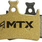MTX Gold Label HD Disc Brake Pads - Ceramic/Kevlar Compound, Hope Tech 3 and Tech 4 E4 and RX4, 4-Piston, Single Set
