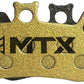 MTX Gold Label HD Disc Brake Pads - Ceramic/Kevlar Compound, Formula Cura 4, 4-Piston, Single Set