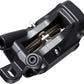 shimano-deore-br-m6220-disc-brake-and-bl-m6200-lever-left-front-post-mount-4-piston-caliper-sm-bh90-ss-hose-metal-pads-gray-black