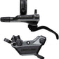 Shimano Deore BR-M6220 Disc Brake and BL-M6200 Lever - Left/Front, Post Mount, 4-Piston Caliper, SM-BH90-SS Hose, Metal Pads, Gray/Black