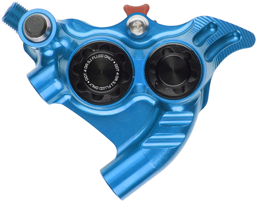 Hope RX4+ SL Disc Brake Caliper - Rear Flat Mount Direct, +20mm, DOT Type, Blue