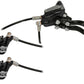 Hope Tech 3 V4 Duo Disc Brake and Lever - Left Hand, Front and Rear, Hydraulic, Post Mount, Black