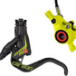 Magura MT8 Raceline Disc Brake and Lever - Front or Rear, Hydraulic, Post Mount, Black/Neon Yellow