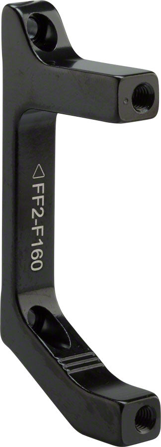 TRP FF2 Disc Brake Adapter - Front, Flat Mount Fork to Post Mount Caliper, For 160 mm Rotors
