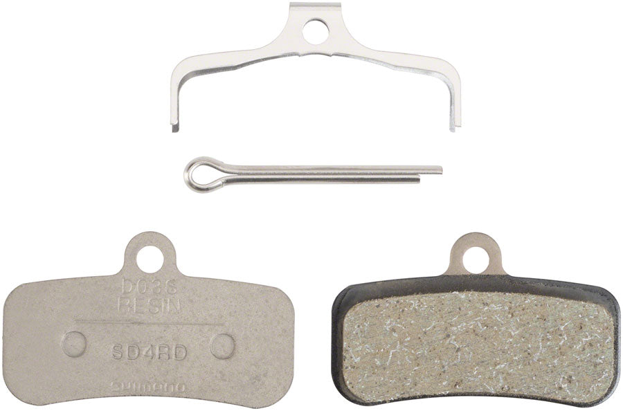 shimano-d03s-rx-disc-brake-pads-and-springs-resin-compound-stainless-steel-backplate-box-25-pair