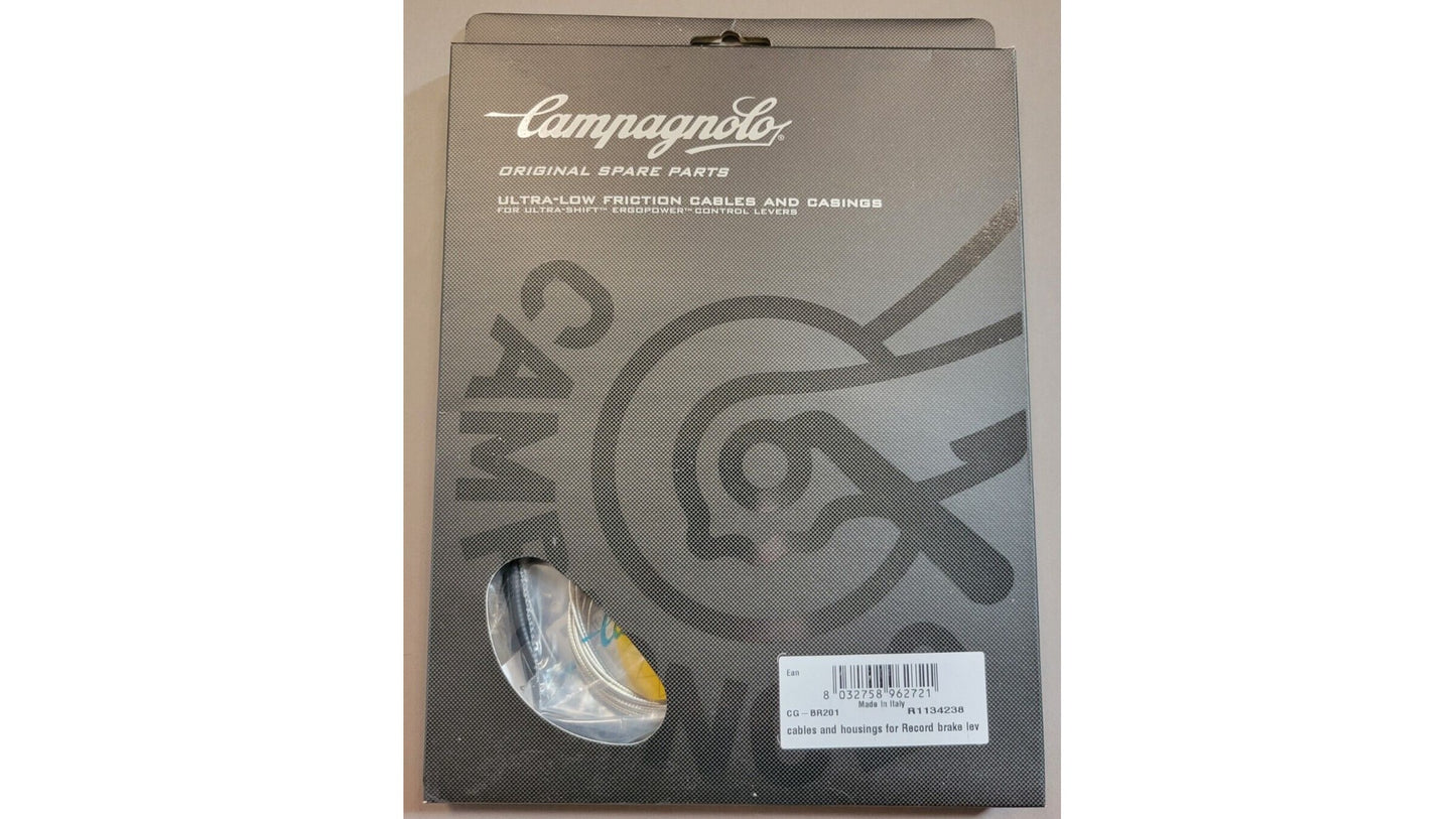 Campagnolo, Brake Cable and Housing Set, Stainless Steel, Black, Set