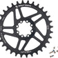 Wolf Tooth Direct Mount Chainring - 34t, SRAM Direct Mount, Drop-Stop B, For SRAM 8-Bolt Cranksets, 0mm Offset, Black