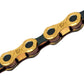 KMC X12 Waxed Chain - 12-Speed, 126 Links, Ti Gold/Black