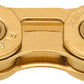 KMC XSL Flat Waxed Chain - 12/13-Speed, 126 Links, Compatible with SRAM T-Type and AXS Systems, Ti Gold
