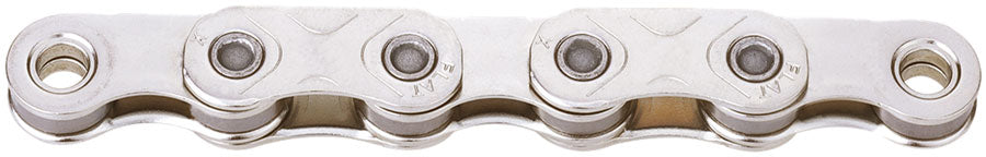 KMC X-Flat Waxed Chain - 12/13-Speed, 126 Links, Compatible with SRAM T-Type and AXS Systems, Silver