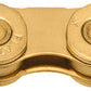 KMC X-Flat Waxed Chain - 12/13-Speed, 126 Links, Compatible with SRAM T-Type and AXS Systems, Ti Gold