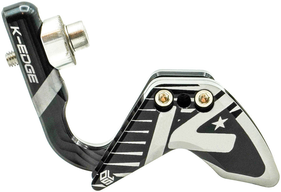K-EDGE Elevate Race 1x Large Ring Chain Guide - 52-68t, Braze-On, Black/Silver Anodized