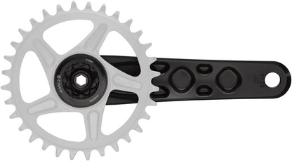 RaceFace Turbine Crankset - 160mm, Direct Mount, 136mm Spindle with CINCH Interface, 7050 Aluminum, Black