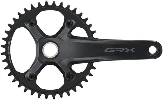 Shimano GRX FC-RX610-1 Crankset - 175mm, 12-Speed, 40t, 110 BCD, Hollowtech II Spindle Interface, Black