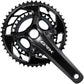Shimano GRX FC-RX820-2 Crankset - 160mm, 12-Speed, 48/31t, Asymmetric 110/80 BCD, Hollowtech II, Black