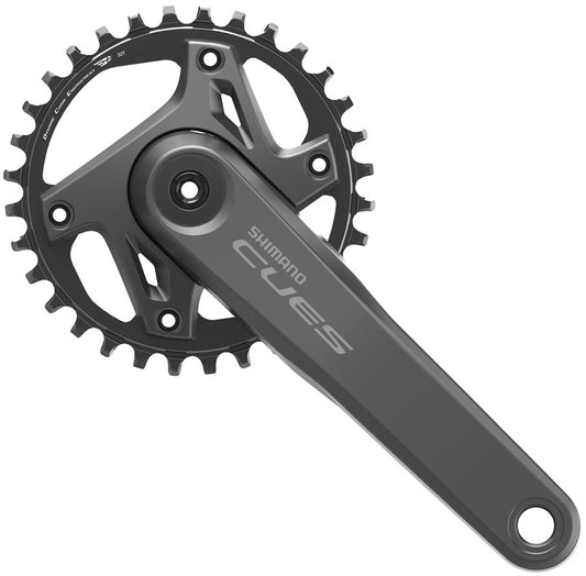 Shimano CUES FC-U6000-1 Crankset - 165mm, 9/10/11-Speed, 32t, Asymmetric 110 BCD, Black