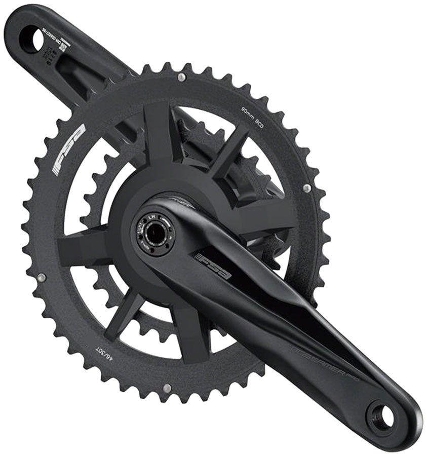 Full Speed Ahead Gossamer Pro AGX+ 2x Crankset  - 175mm, 11-Speed, 46/30t, DM/90 BCD, 24mm MegaExo Spindle, N11, Black