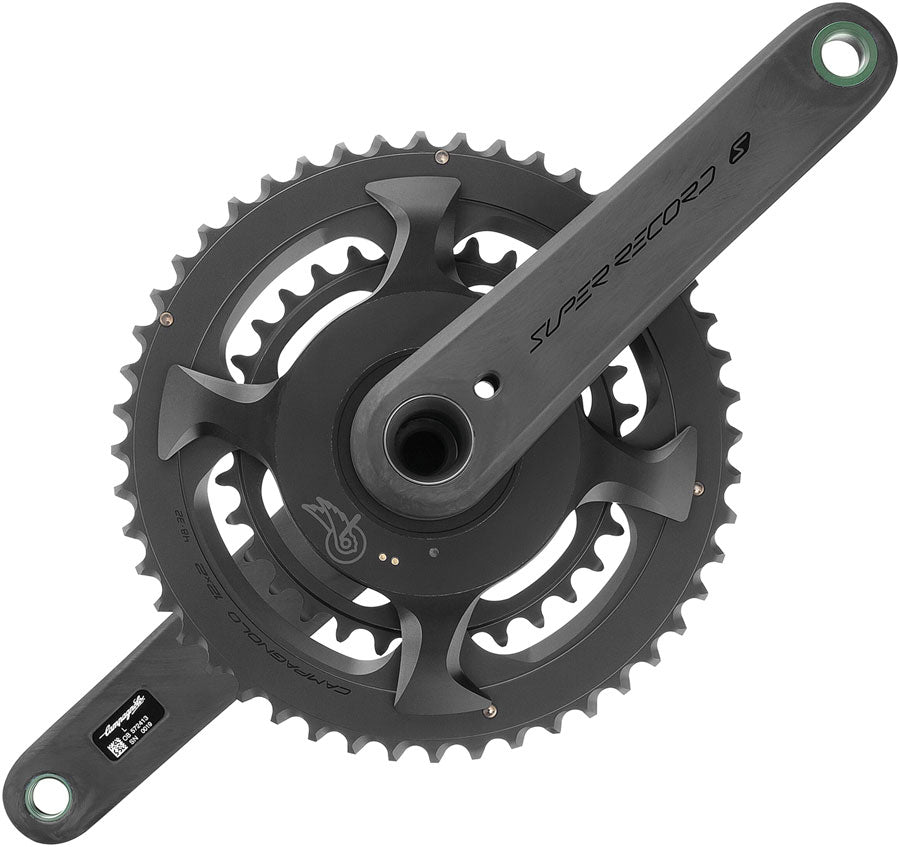Campagnolo Super Record S Wireless Power Meter Crankset - 175mm, 12-Speed, 50/34t, Campy 121/88 Asym BCD, Ultra Torque Spindle, Carbon