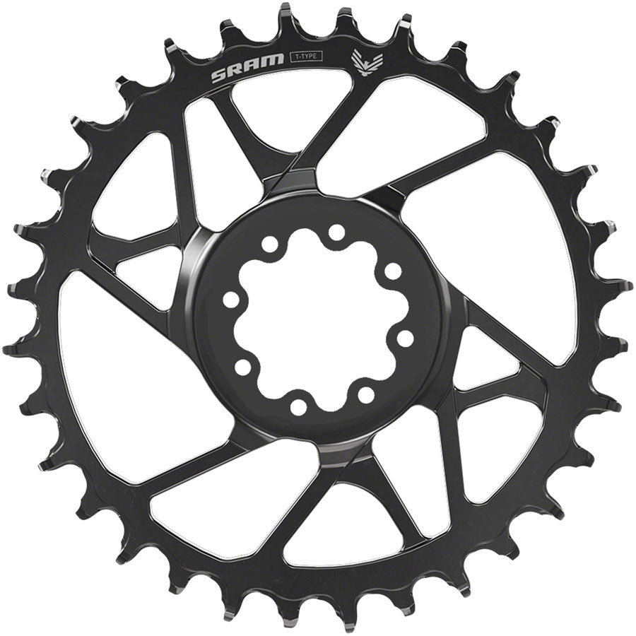SRAM S1000 Eagle T-Type Direct Mount Chainring - 34t, 12-Speed, 8-Bolt Direct Mount, 3mm Offset, Steel, Black