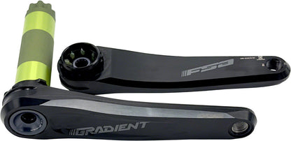Full Speed Ahead Gradient Modular 1x Crankset - 170mm, Fits Shimano and SRAM 11/12-Speed Drivetrains, 30mm BB392EVO Spindle, Black