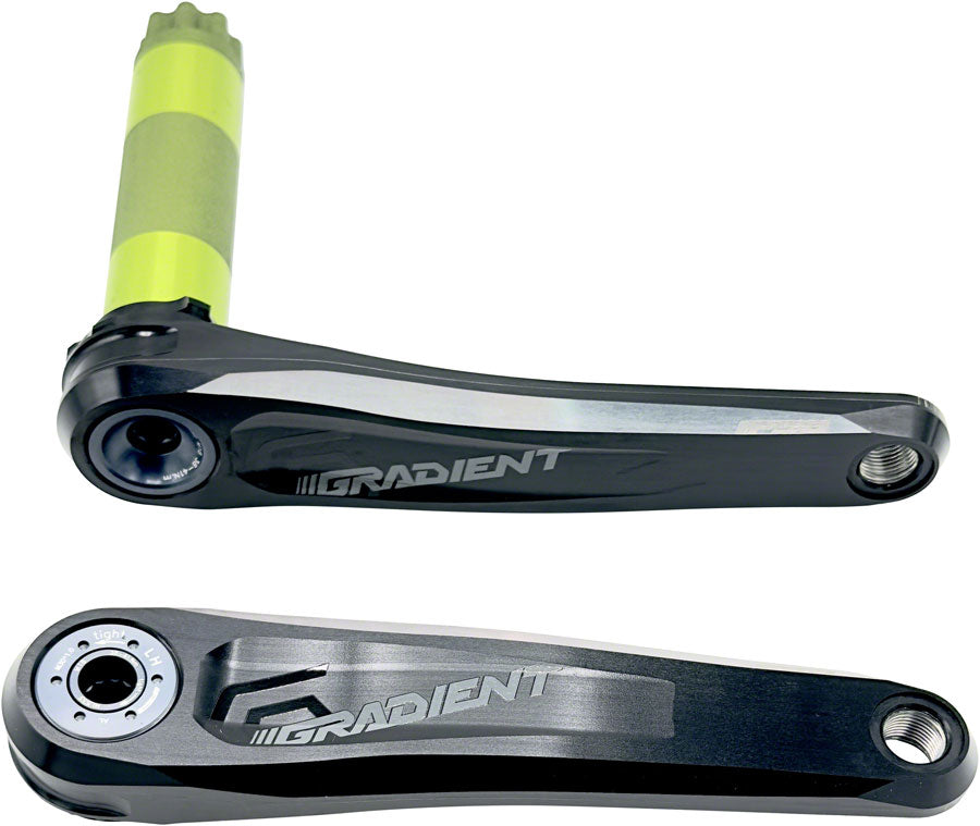 Full Speed Ahead Gradient Modular 1x Crankset - 175mm, Fits Shimano and SRAM 11/12-Speed Drivetrains, 30mm BB392EVO Spindle, Black