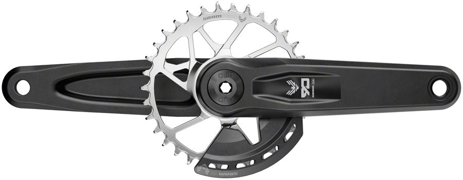 sram-crankset-eagle-90-q174-cl55-dub-mtb-wide-160mm-black-2-guards-32t-steel-t-type-bb-and-bb-dub-spacers-are-not-included