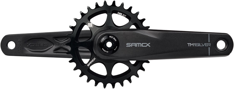 samox-silver-tm-1-crankset-155mm-3-bolt-direct-mount-30t-chainring-24mm-chromoly-spindle-black