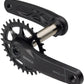 Samox Silver TM-1 Crankset - 155mm, 3-Bolt Direct Mount 30t Chainring, 24mm Chromoly Spindle, Black