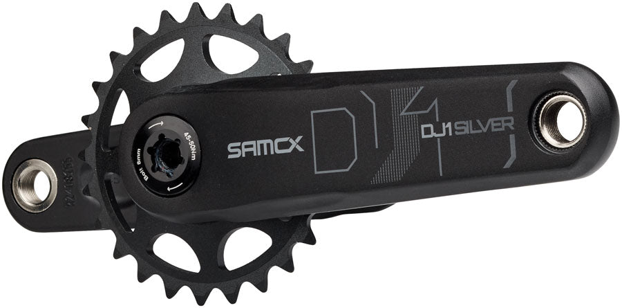 samox-silver-dj-1-crankset-160mm-3-bolt-direct-mount-25t-chainring-24mm-chromoly-spindle-black