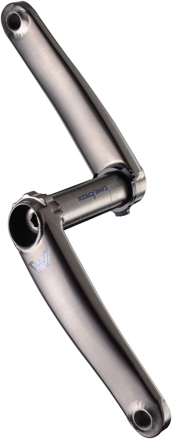 Cane Creek eeWings All-Road Titanium Crankset - 165mm, 8-Bolt Direct Mount, 30mm Spindle, Brushed Titanium