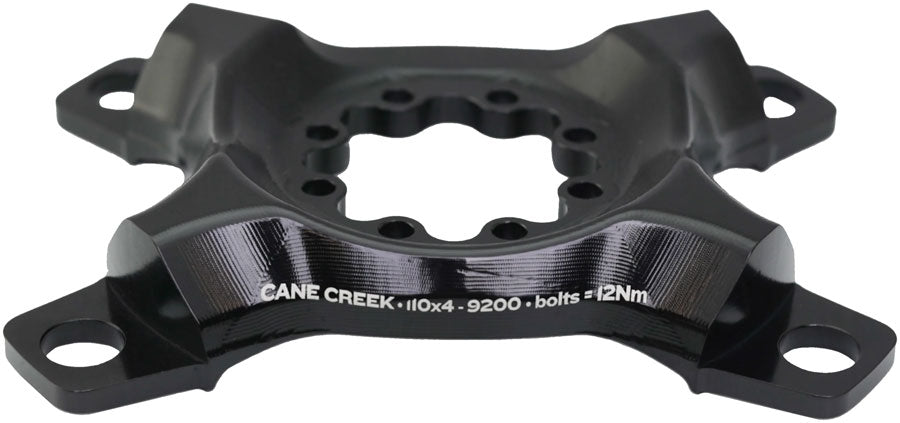 cane-creek-eewings-chainring-spider-4-bolt-110-asymmetric-bcd-8-bolt-mount-type-for-shimano-dura-ace-9200-black