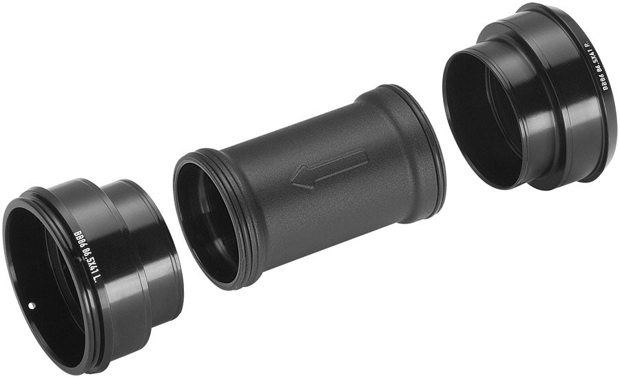 Campagnolo Super Record QCK-TECH BB86 Press-Fit Bottom Bracket Cup Kit - For use with Ultra-Torque Crank Spindles, 86.5mm x 41mm, Black