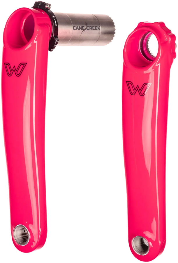 cane-creek-eewings-all-road-titanium-crankset-170mm-8-bolt-direct-mount-30mm-spindle-flamingo-pink