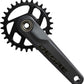 Shimano Deore FC-M6200 Crankset - 170mm, 12-Speed, 30t, 55mm Chainline, Dark Gray/Black