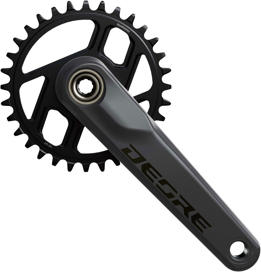 Shimano Deore FC-M6200 Crankset - 170mm, 12-Speed, 32t, 55mm Chainline, Dark Gray/Black