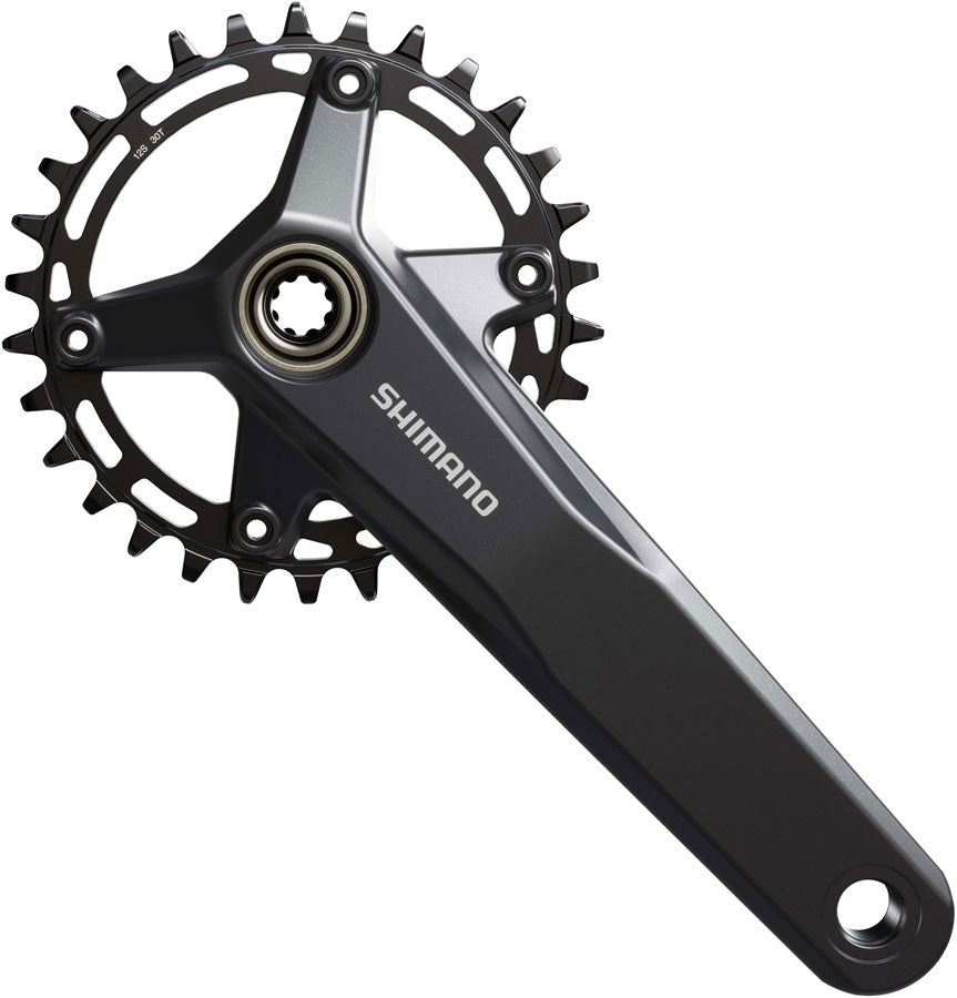 Shimano FC-MT520 Crankset - 165mm, 12-Speed, 30t, 55mm Chainline, Black