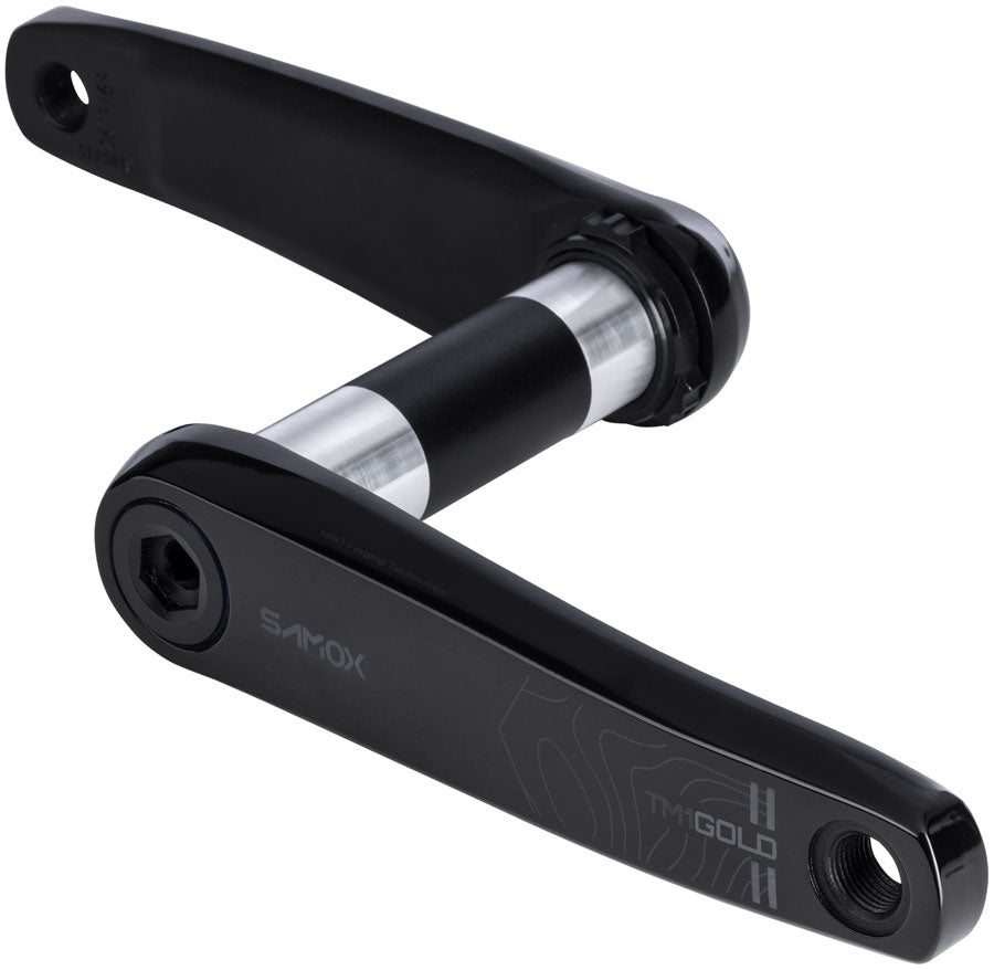 Samox Gold TM-1 Crankset - 155mm, 8-Bolt, Direct Mount, 28.99mm (DUB Type) Spindle, Black