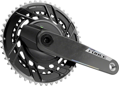SRAM Force AXS Power Meter Crankset - 170mm, 12-Speed, 48/35t Thread Mount, 8-Bolt PM Spider, DUB Spindle, Carbon, E1