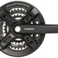 Shimano Altus FC-M311 Crankset - 170mm, 7/8-Speed, 48/38/28t, Riveted, Square Taper JIS Spindle Interface, Black