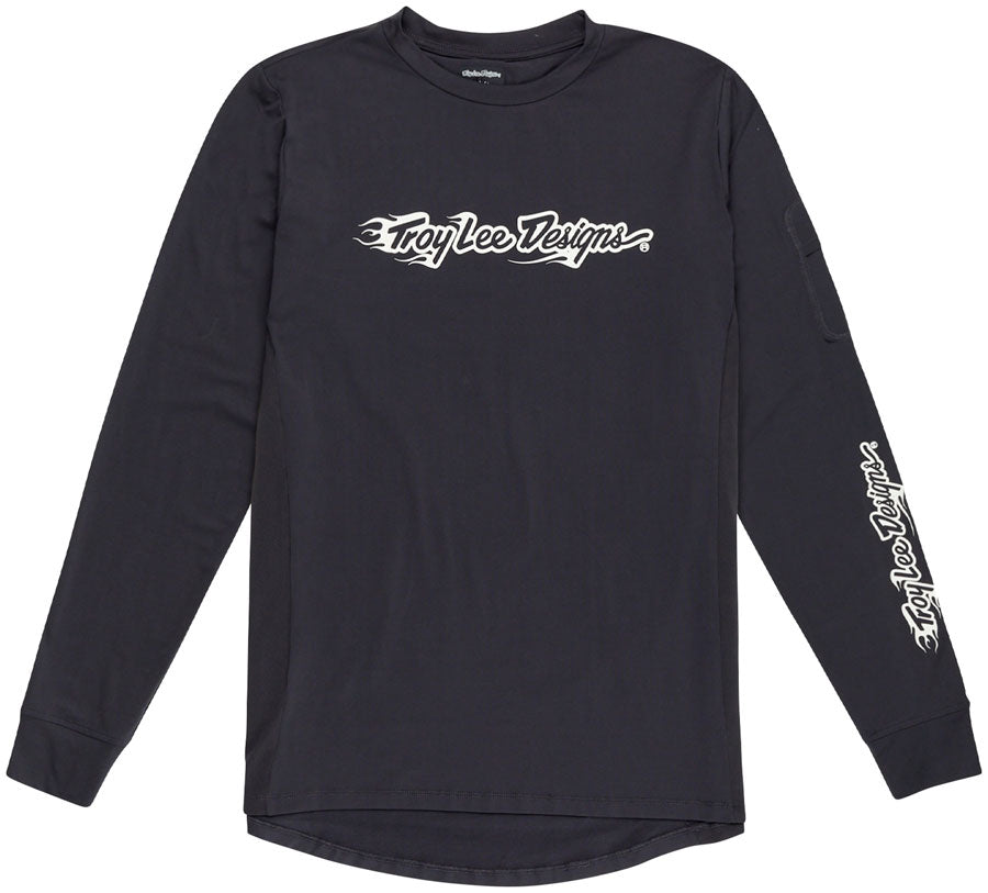 Troy Lee Designs Ruckus Long Sleeve Ride Tee – Burn Out Carbon, X-Large
