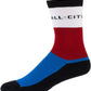 All-City Parthenon Party Sock - White, Red, Blue, Black, Small/Medium
