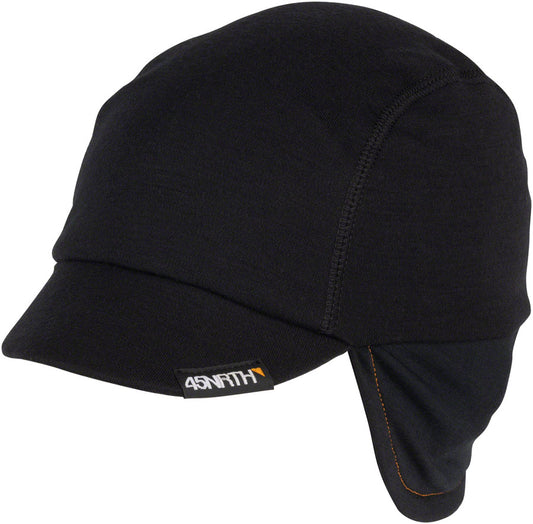 45NRTH 2024 Greazy Cycling Cap - Black, Small / Medium