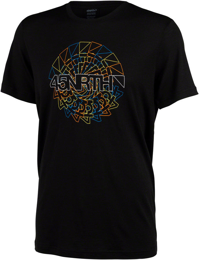 45NRTH Rune Wool T-Shirt - Unisex, Black, X-Large