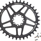 Wolf Tooth Elliptical Direct Mount Chainring - 34t, SRAM Direct Mount, Drop-Stop B, For SRAM 8-Bolt Cranksets, 3mm Offset, Black