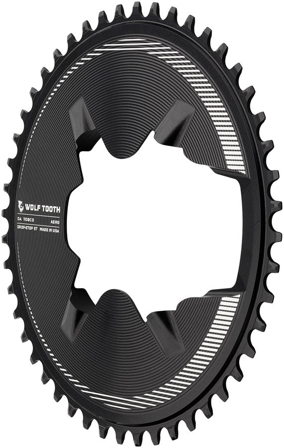 wolf-tooth-aero-direct-mount-1x-chainring-48t-4-bolt-drop-stop-st-compatible-with-shimano-dura-ace-r9200-r9200-p-only-black