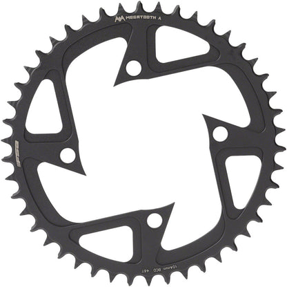 Full Speed Ahead Ebike MegaTooth Chainring for Bosch Gen 4 - 48t, 104 BCD, 4-Bolt, Aluminum, Black
