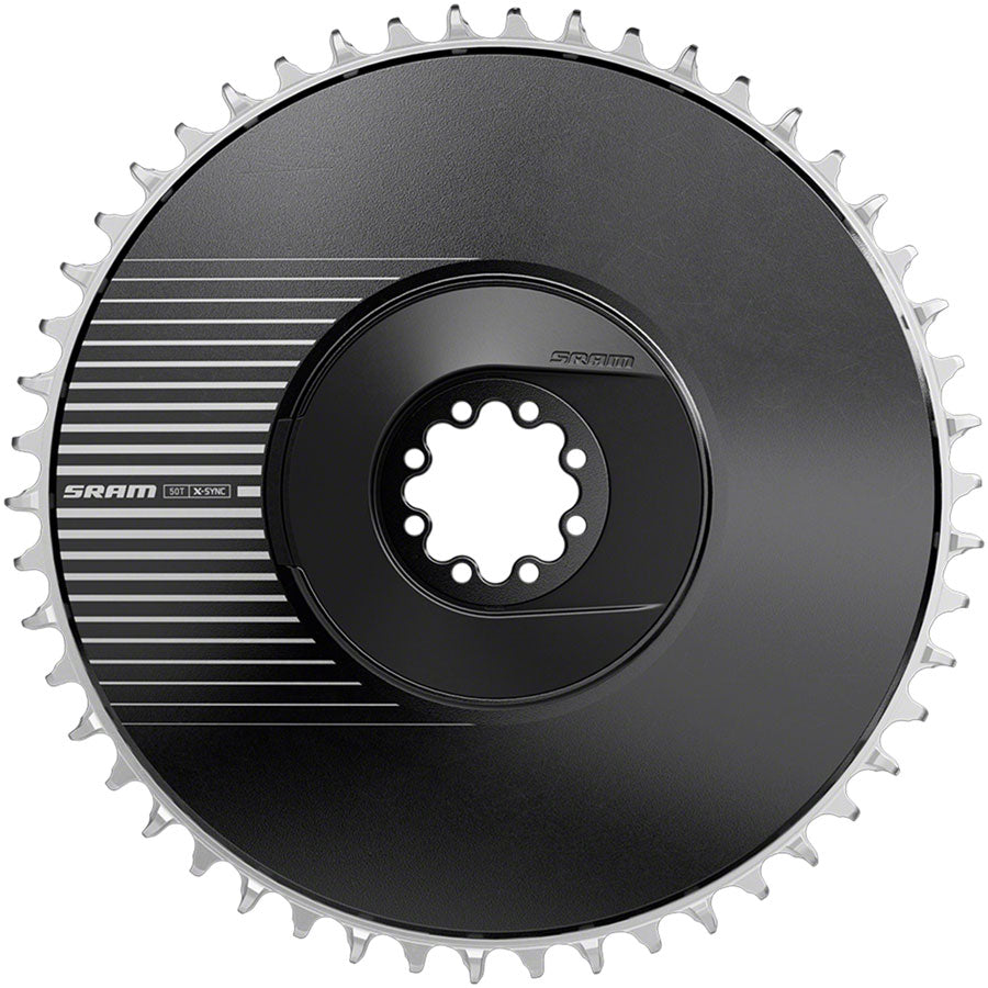 SRAM RED Aero X-Sync Direct Mount Chainring - 50t, 12-Speed, 8-Bolt Direct Mount, 6.5mm Offet, Black, E1