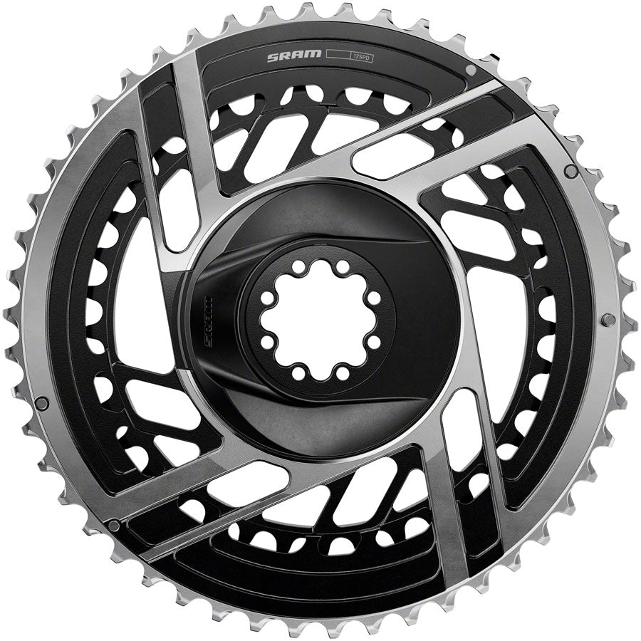 SRAM RED 2x Chainring Kit - 46/33t, 2x12-Speed, 8-Bolt Direct Mount, Black/Silver, E1