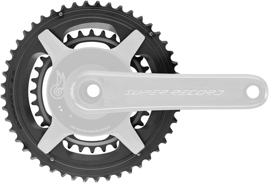 Campagnolo Super Record 13 2x Chainring Set - 45/29t, 121/88 BCD, For 13-Speed, Aluminum, Black